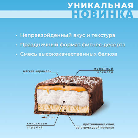 Торт POWER PRO кокос с карамелью
