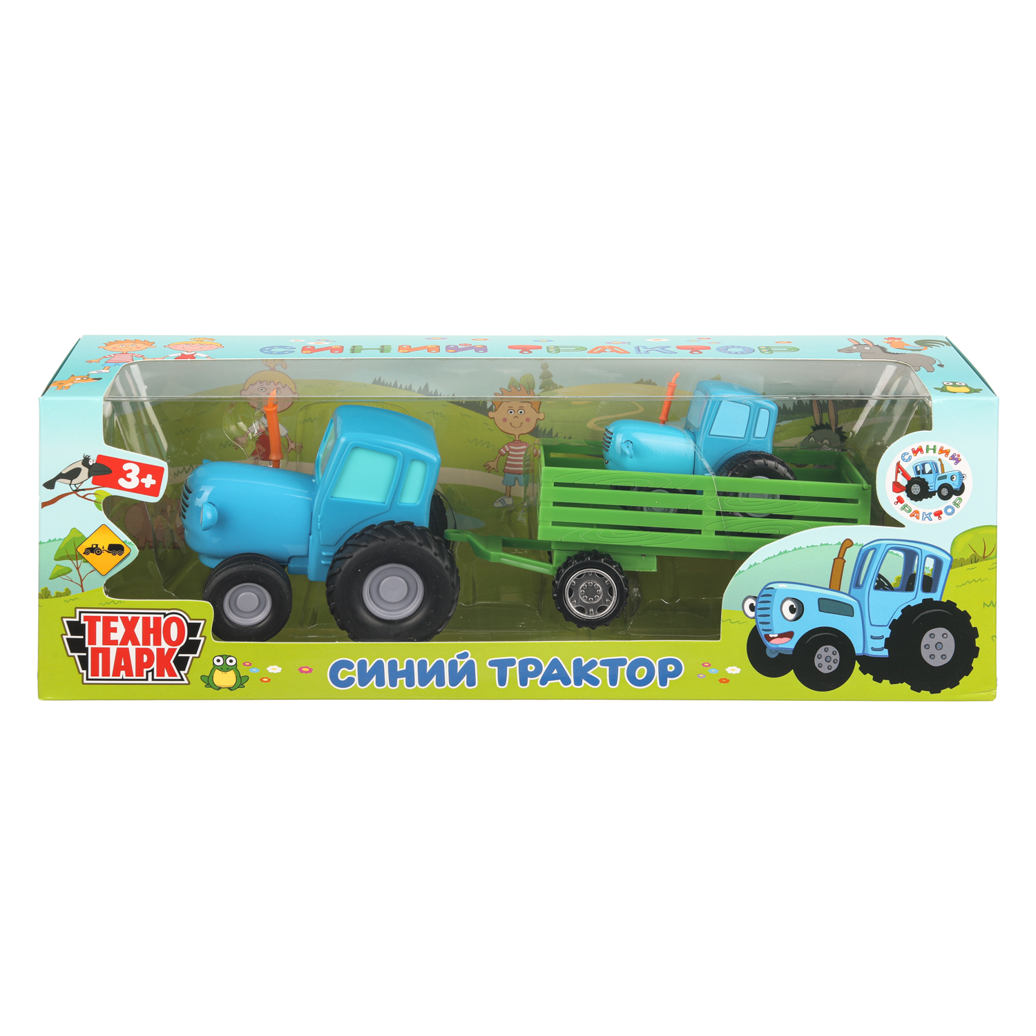 Трактор Технопарк Синий трактор 406312 - фото 1