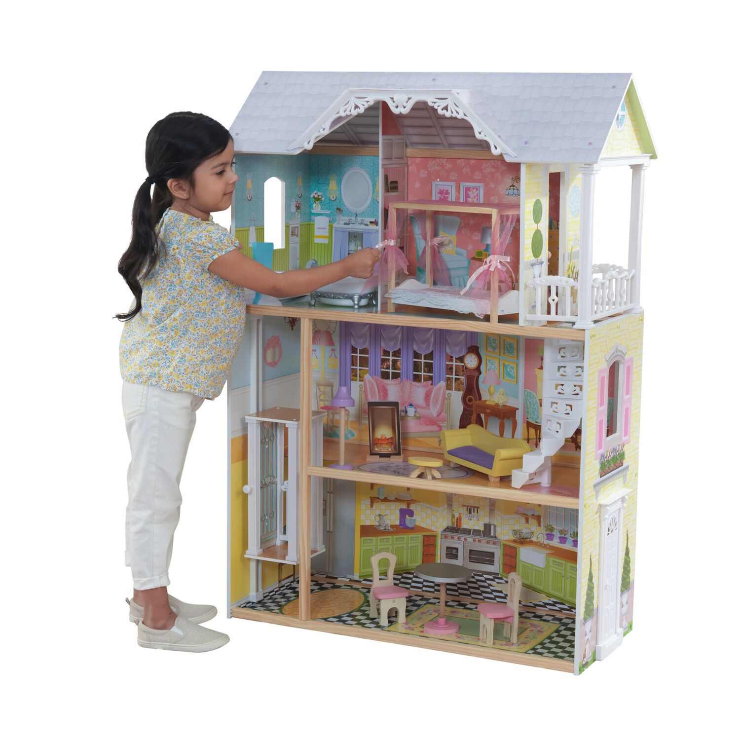 Домик для кукол KidKraft с мебелью 65869_KE - фото 12