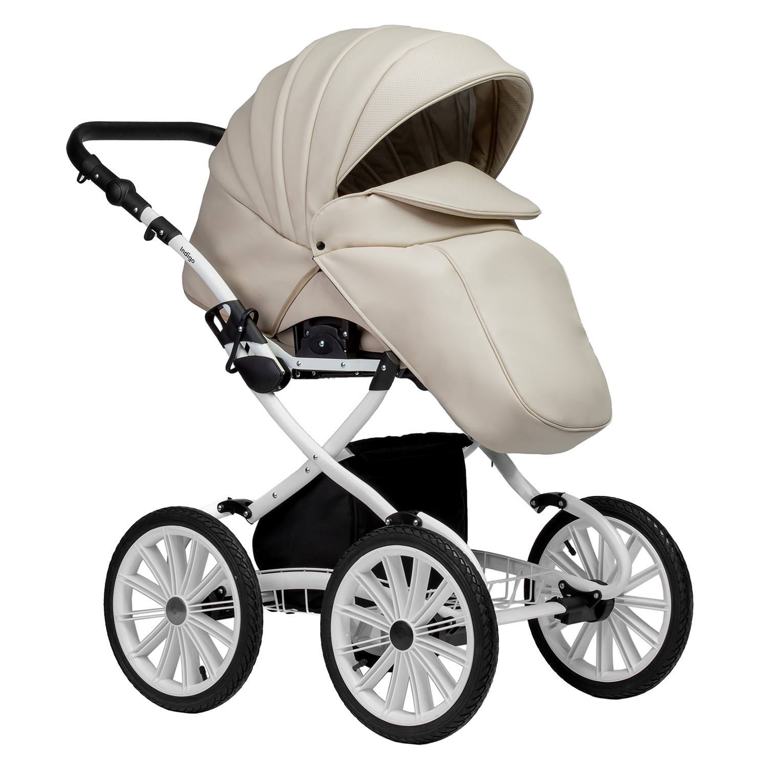 Коляска 2в1 Indigo Special Plus 07 св.-бежевый - фото 4