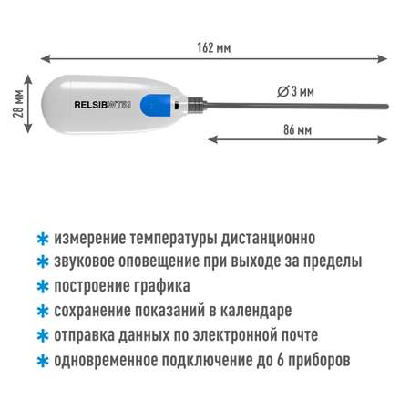 Термометр электронный Рэлсиб