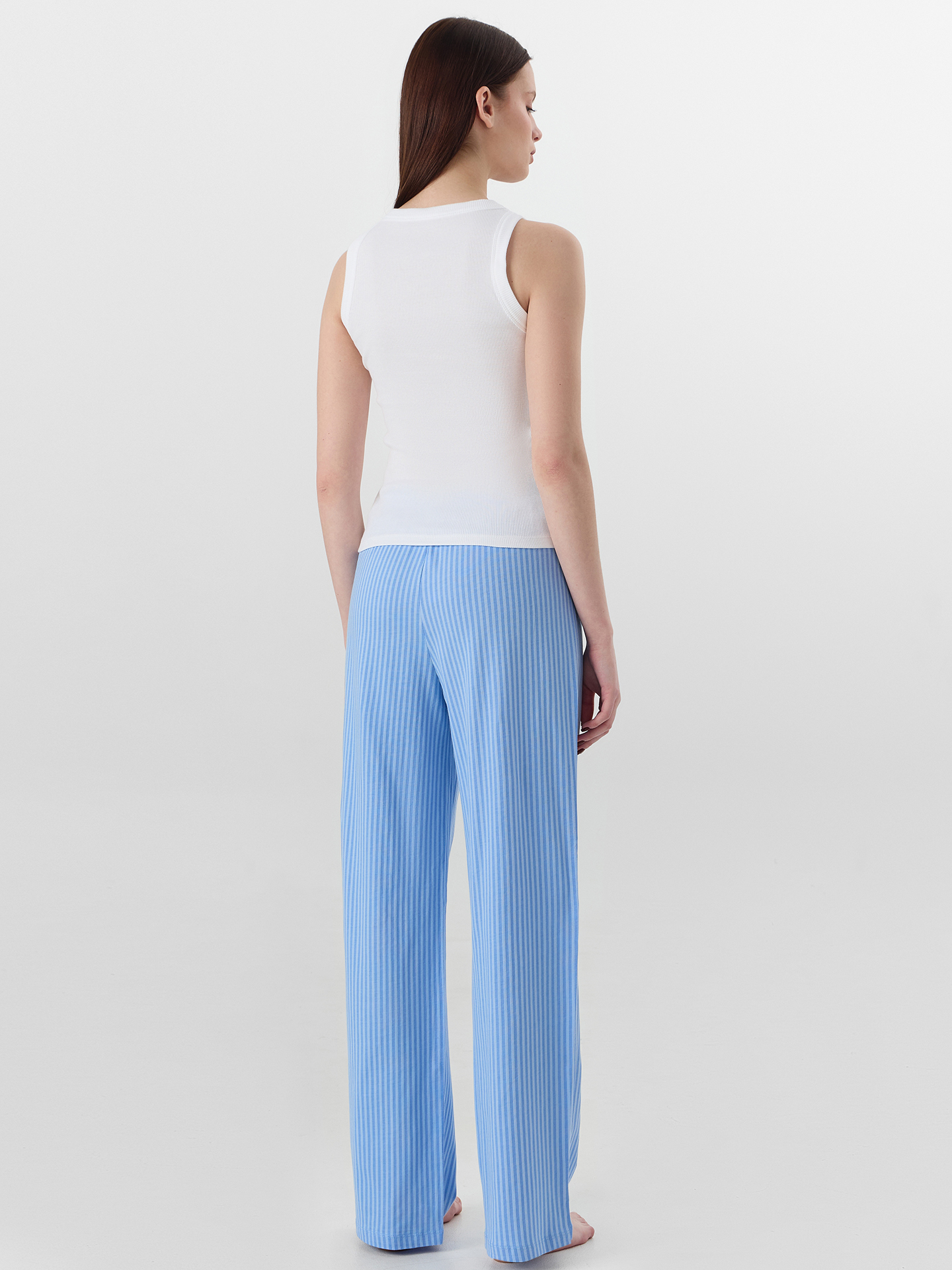 Пижама Mark Formelle (Марк Формэль) 592649/белый +сине -голубая полоска - фото 3