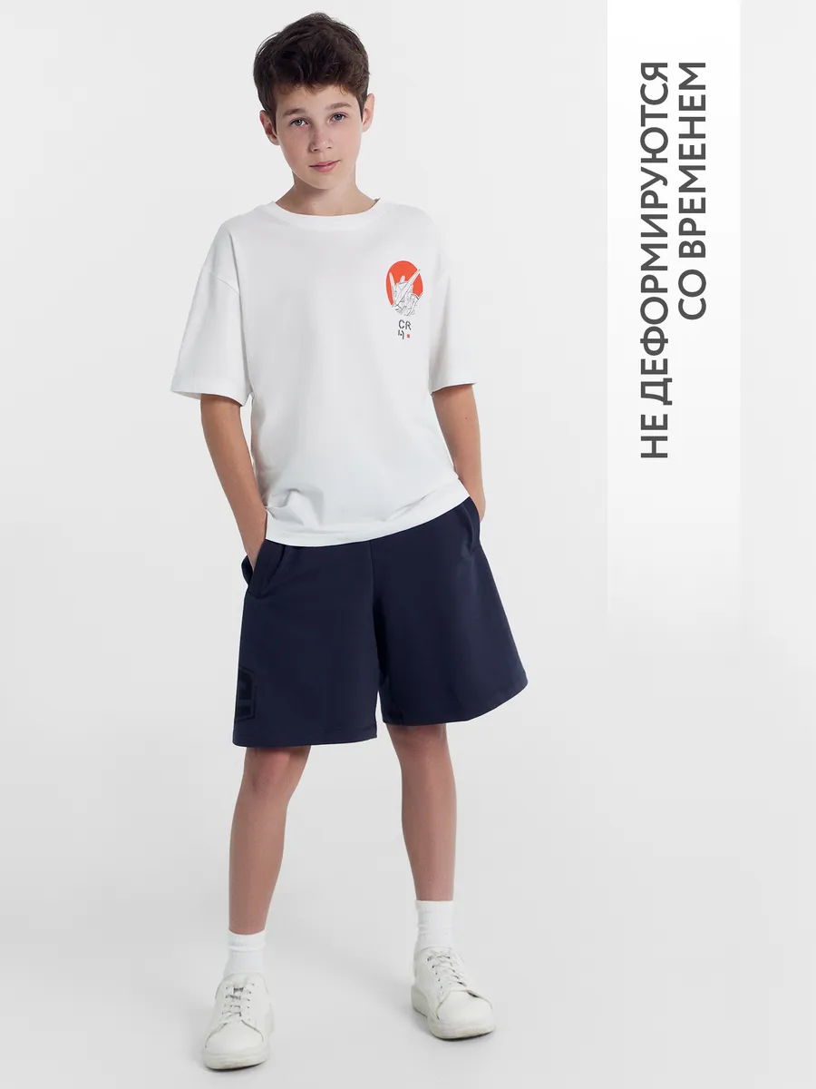 Шорты Mark Formelle (Марк Формэль) 133350/графит +печать - фото 3