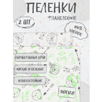 Пелёнка Чудо-Чадо Тренды фланель 85х120 см 2 шт.
