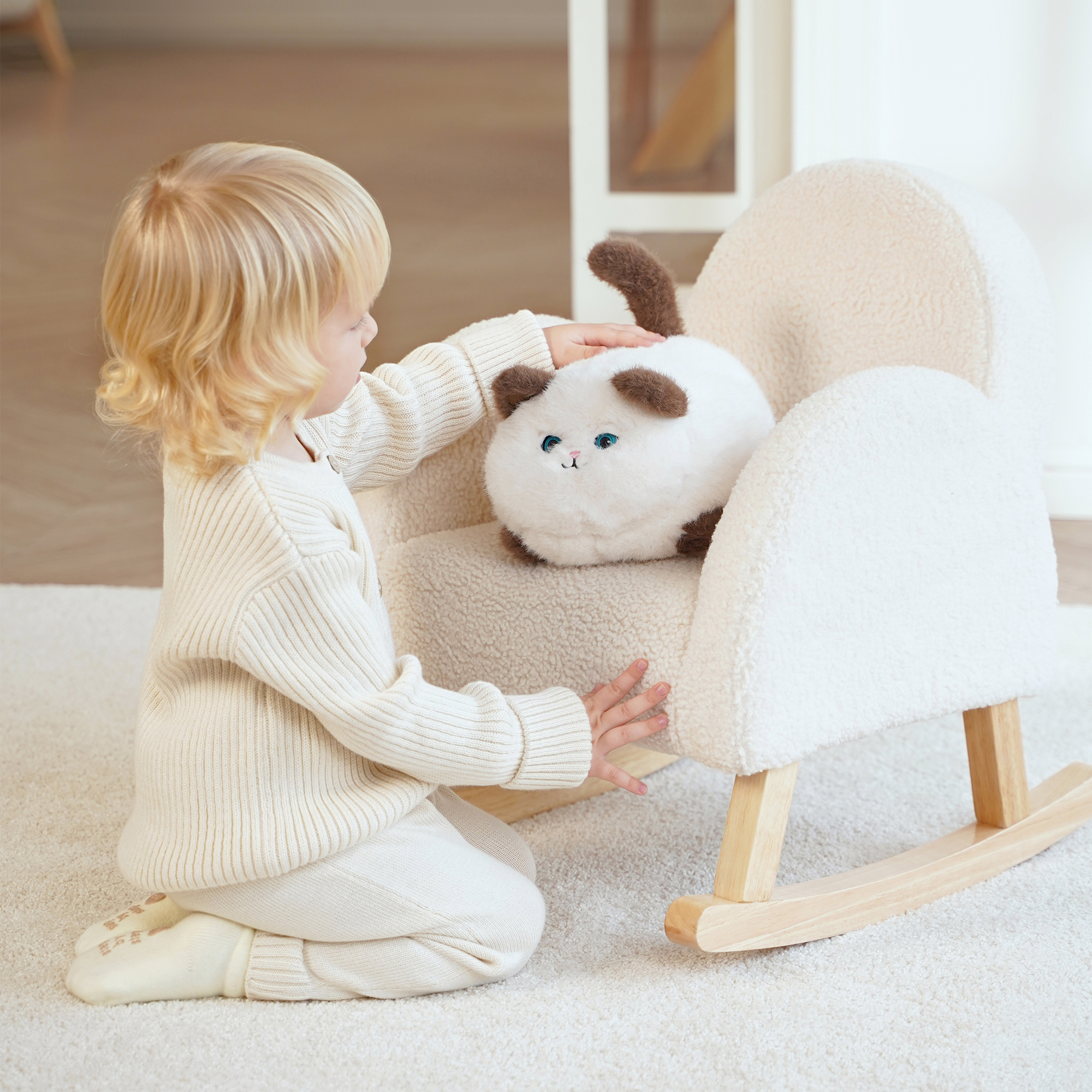 Игрушка мягкая Happy Baby котик Мурчелло 21 см - фото 10