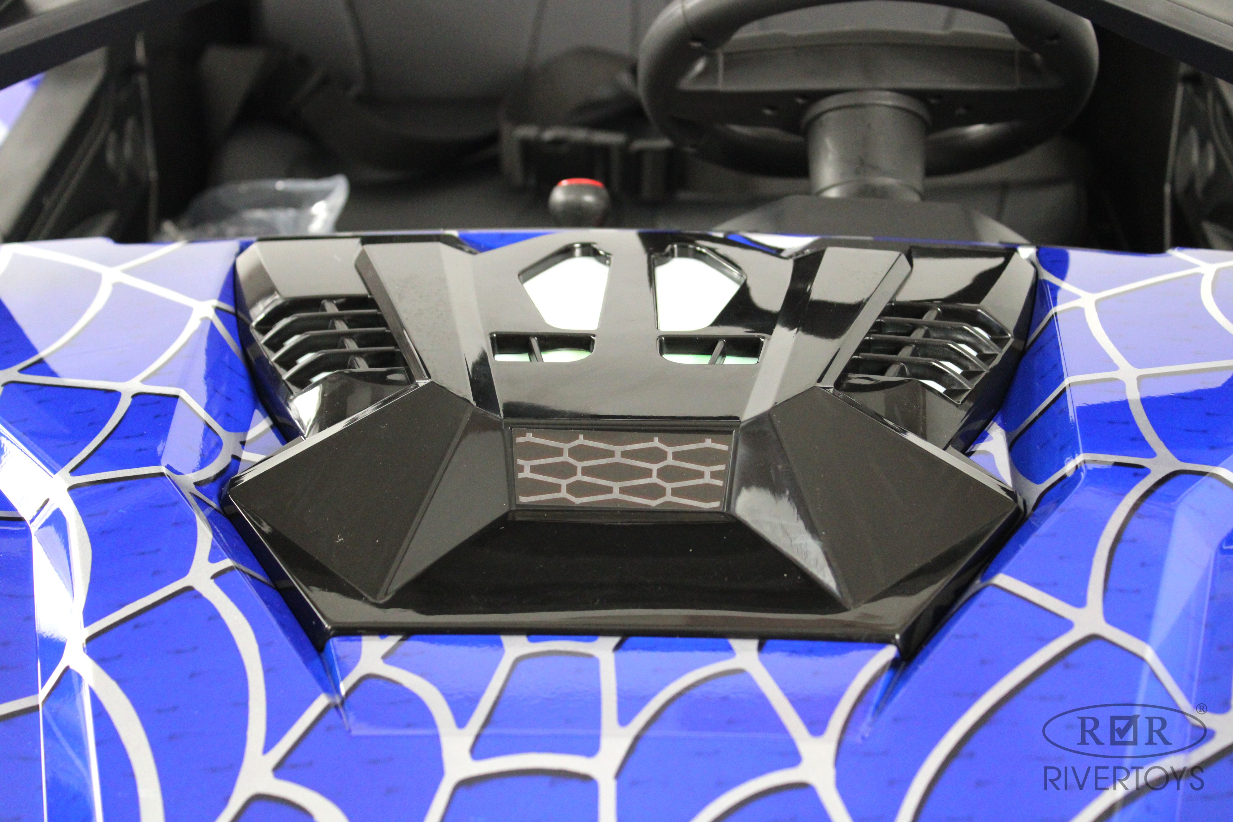 Электромобиль RIVERTOYS A707AA-LUX-NEW-BLUE-SPIDER С пультом ДУ - фото 13