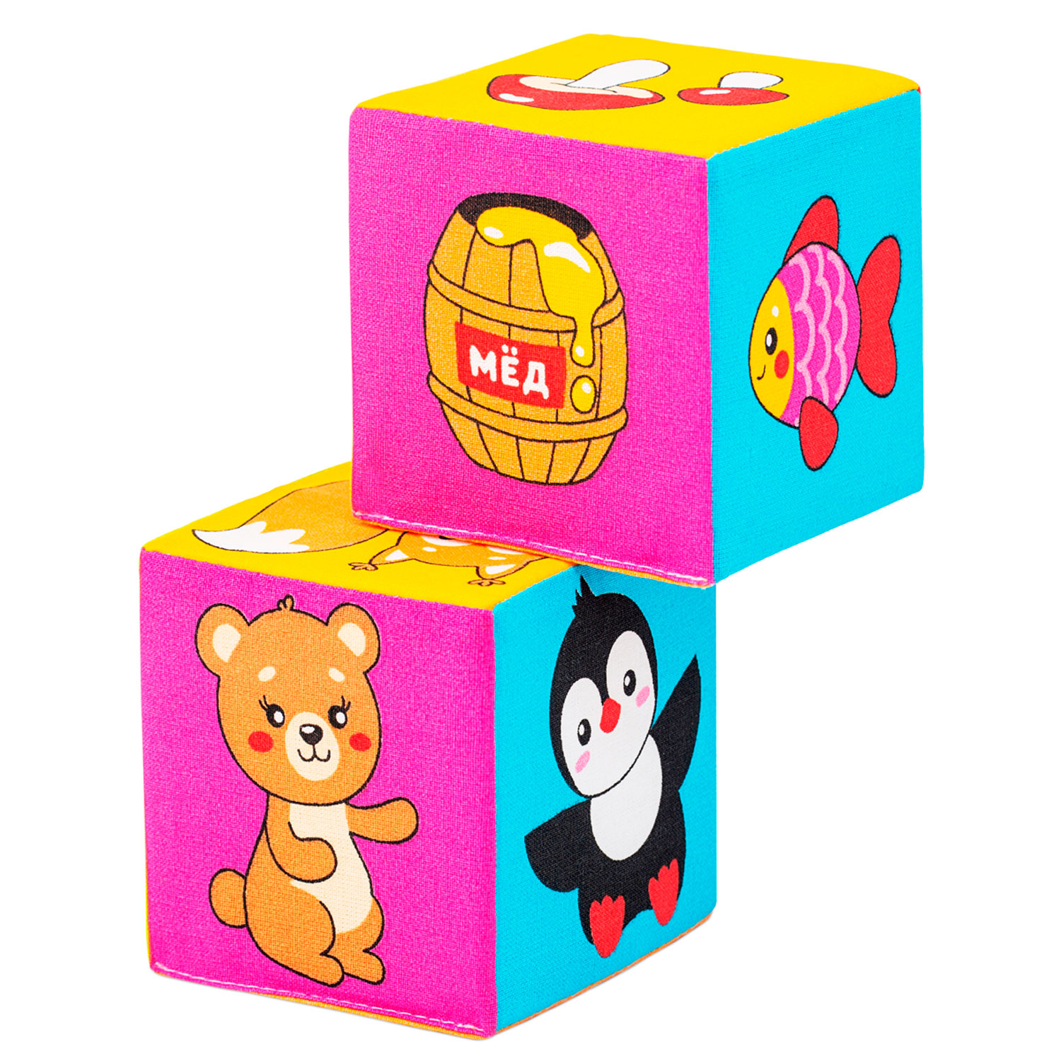 Игрушка Мякиши кубики Кто что ест - фото 8