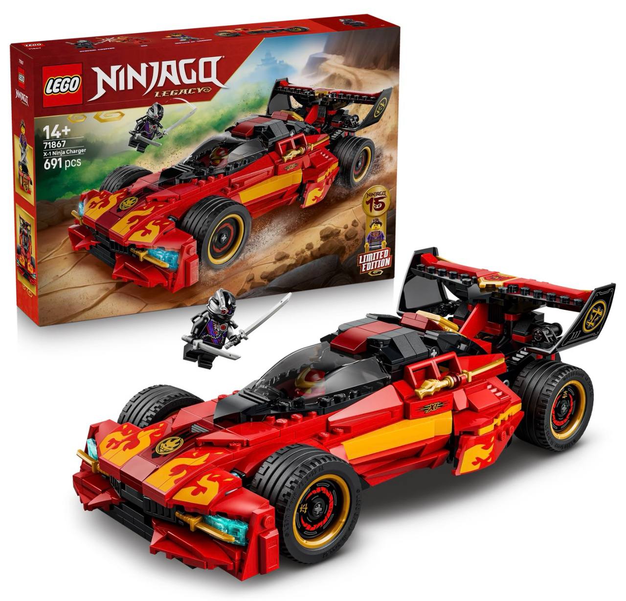Конструктор LEGO NINJAGO Ниндзя-перехватчик Х-1 691 дет. - фото 1