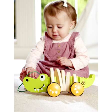 Игрушка Hape каталка Крокодил