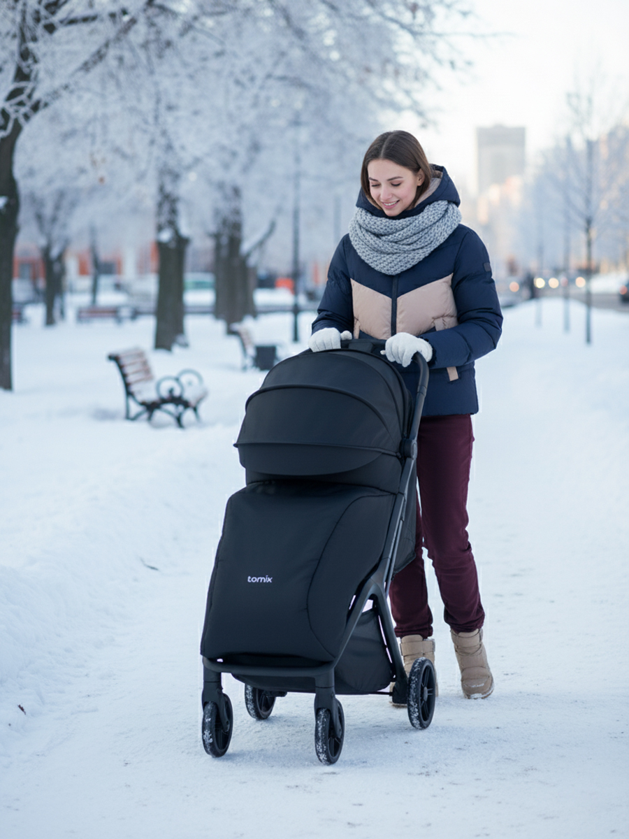 Коляска прогулочная Tomix Easy черный - фото 16