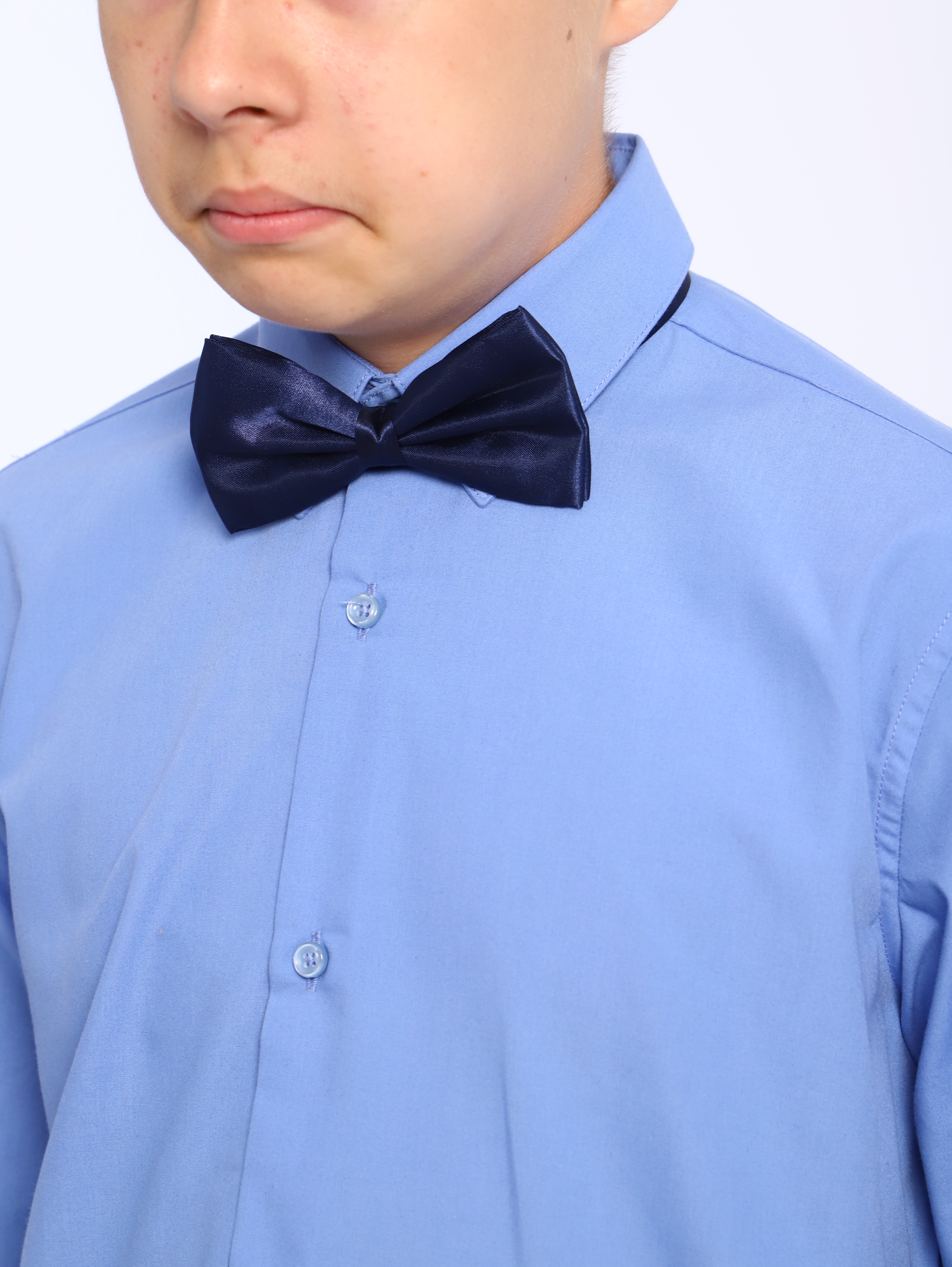 Рубашка ЛАДОШКИ Рубашка Школьник светло-синий - фото 11