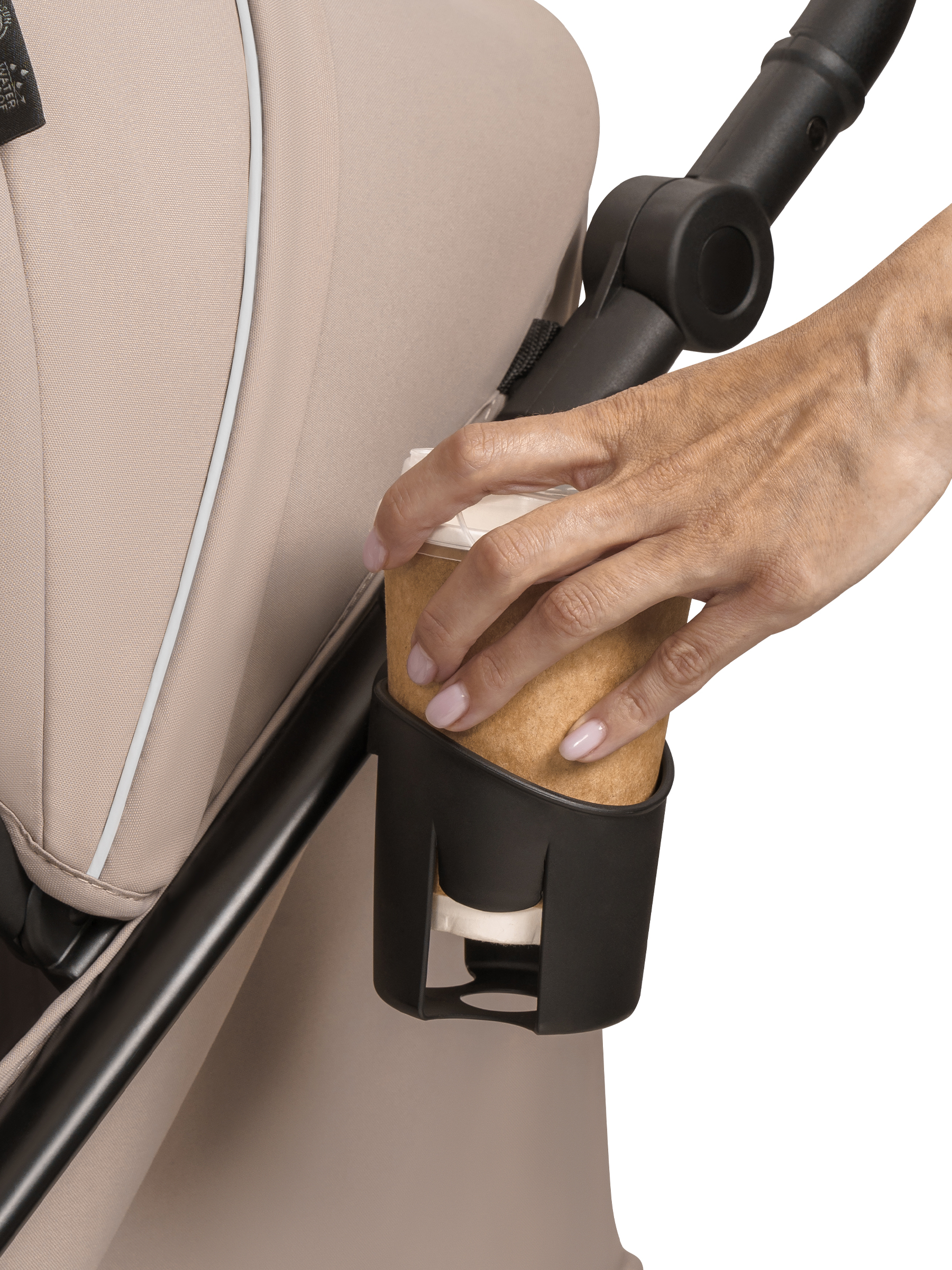 Коляска прогулочная JOVOLA Selena SL, всесезонная бежевый - фото 38