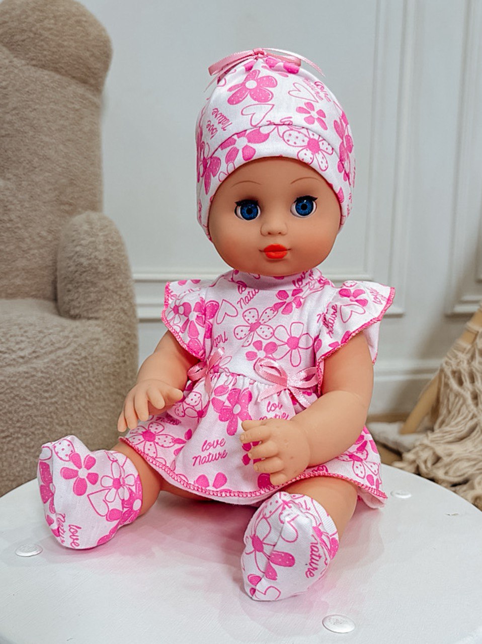 Кукла пупс СТРАНА КУКОЛ говорящая большая высота 35 см 15-С-4 - фото 19