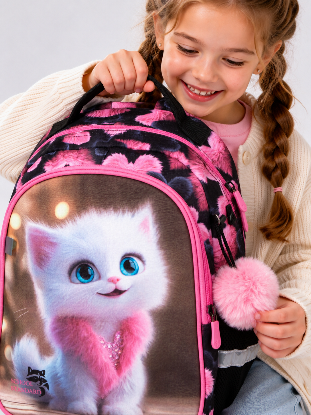Рюкзак School Standard школьный для девочки 8в1 - фото 4