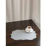 Салфетка сервировочная DeNASTIA с отстрочкой 45х30 см экокожа серебряный E000605