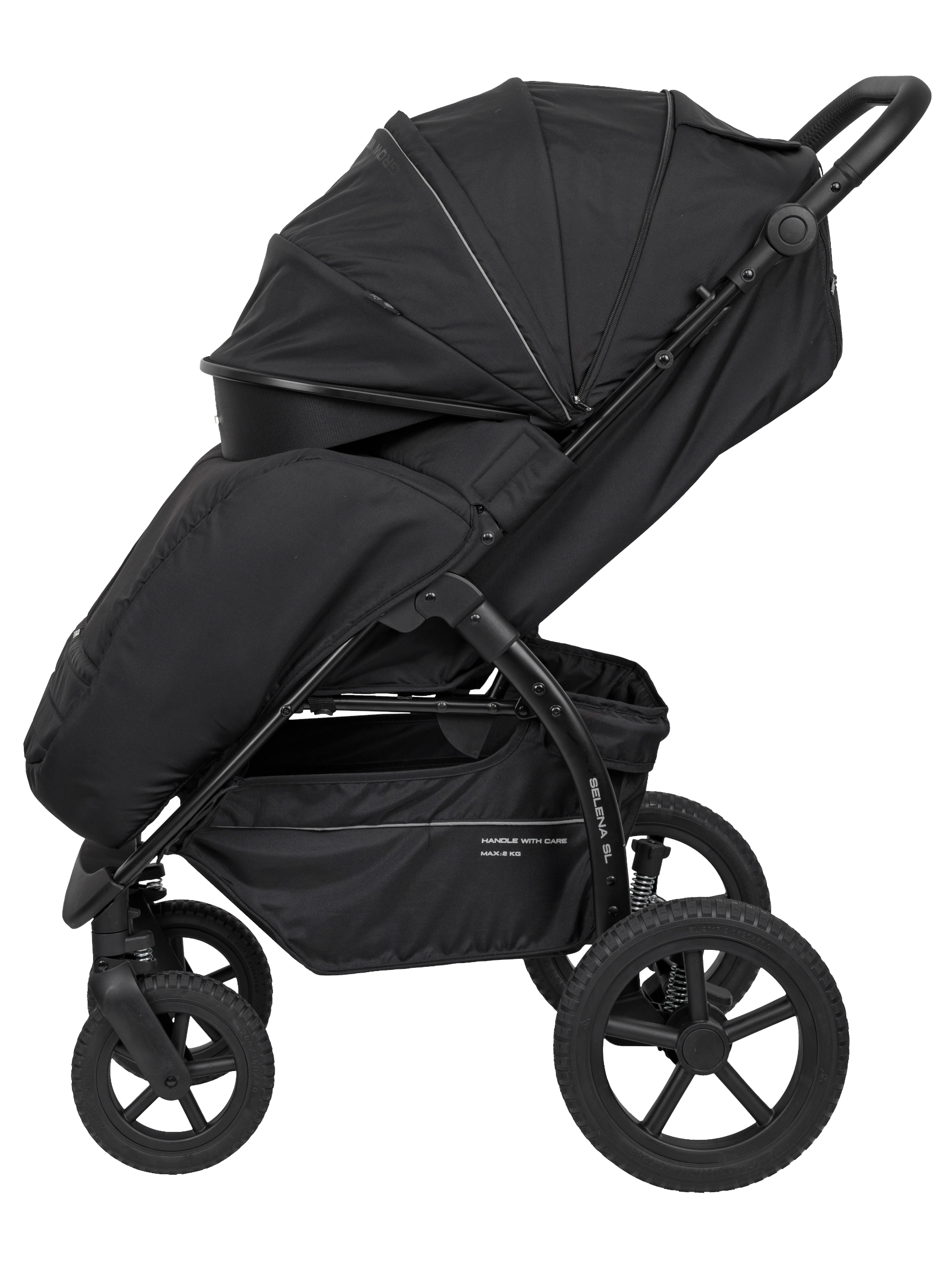 Коляска прогулочная JOVOLA Selena SL, всесезонная черный - фото 19