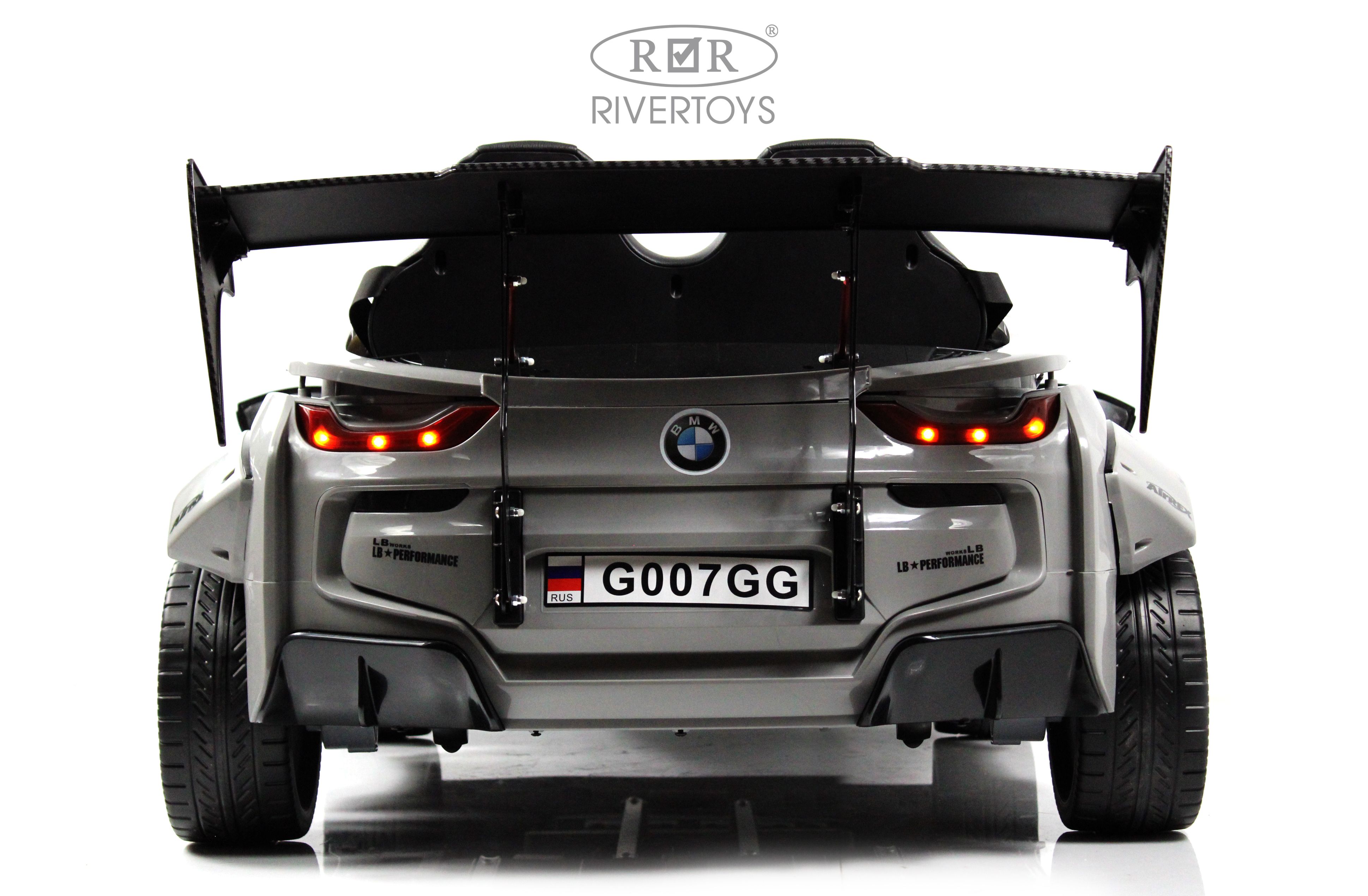 Электромобиль RIVERTOYS BMW G007GG-GREY С пультом ДУ - фото 29