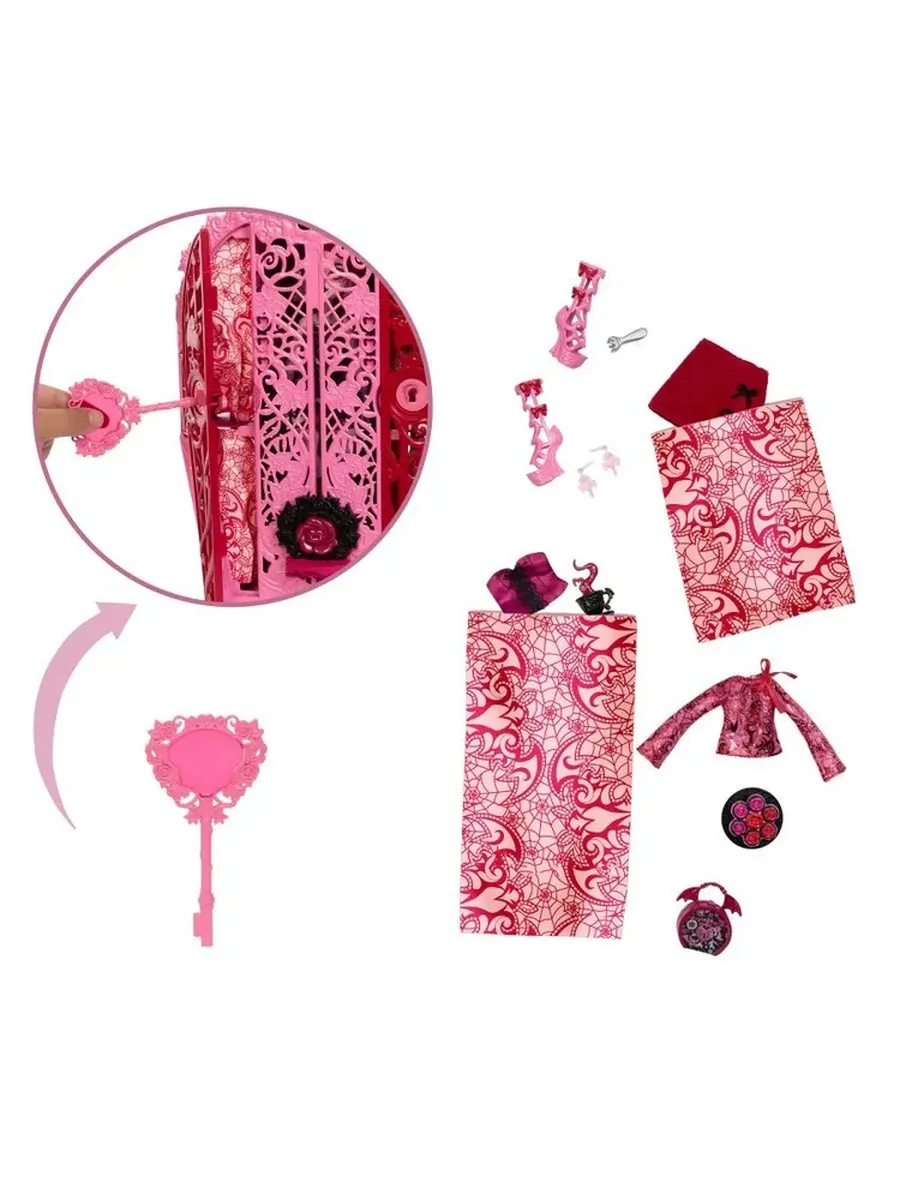 Кукла классическая Monster High Monster High Skulltimate Secrets Дракулаура 122359 - фото 3