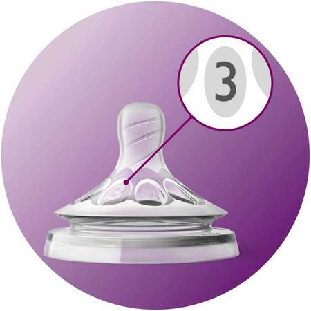 Соска Philips Avent Natural силикон (средний поток) 2 шт.