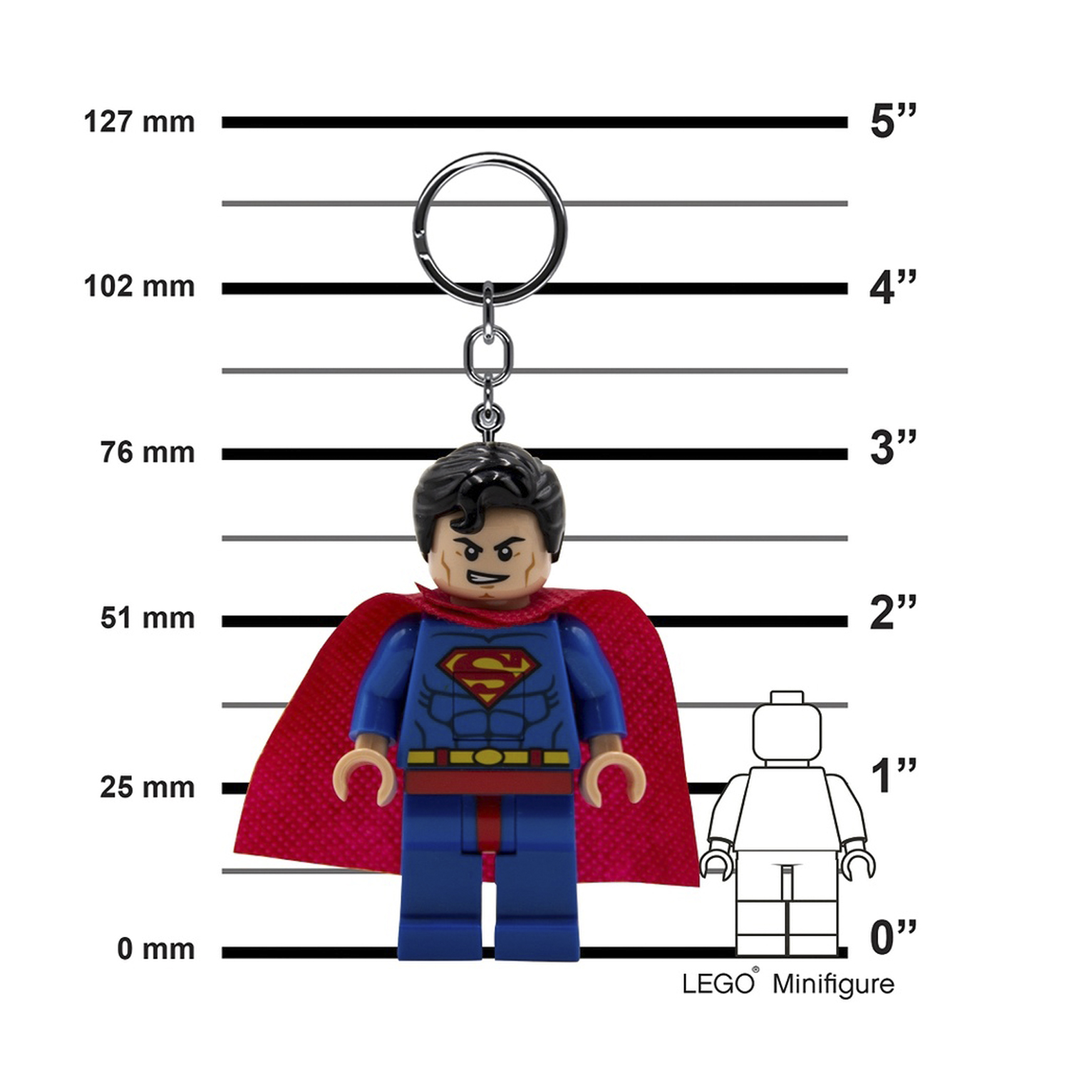 Брелок-фонарик LEGO Superman - фото 4
