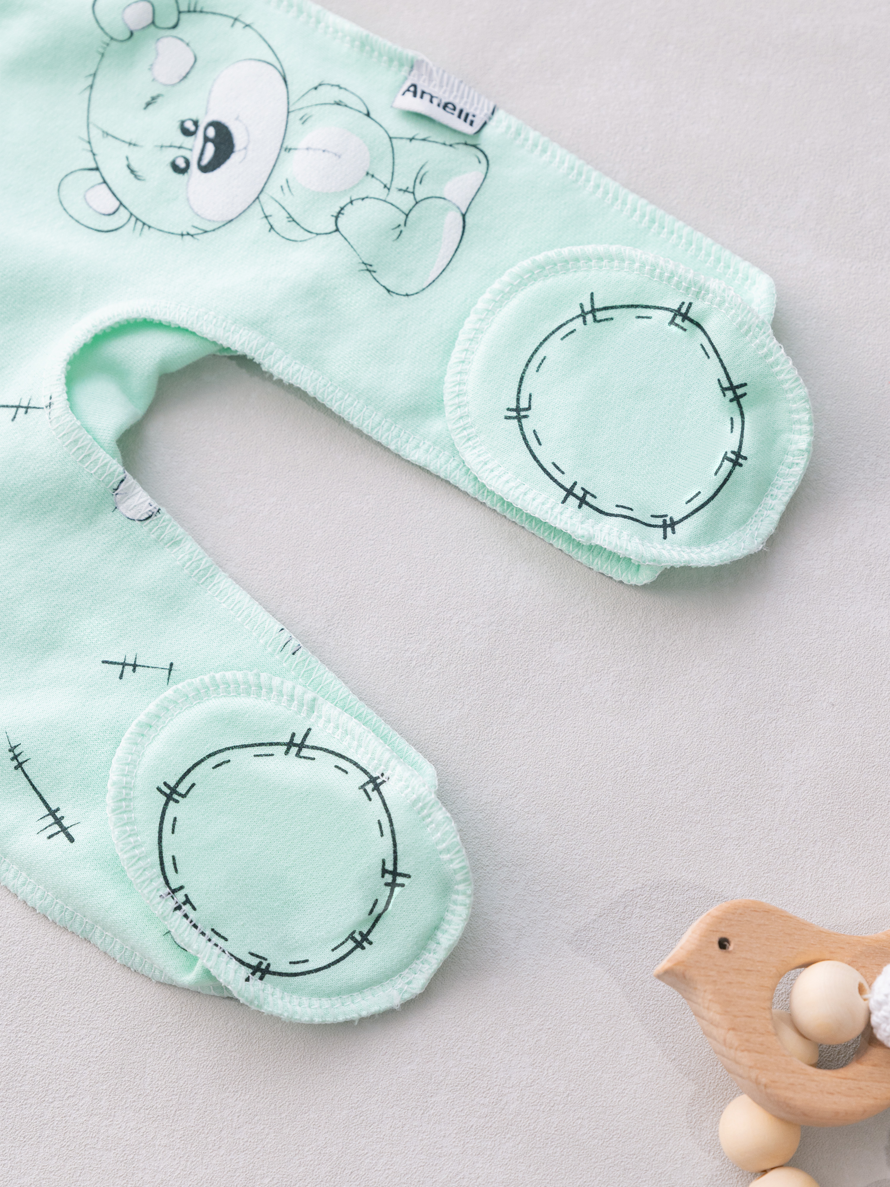 Боди и ползунки Amelli 290.140.0.293.055;230.005.0.293.055зел - фото 7