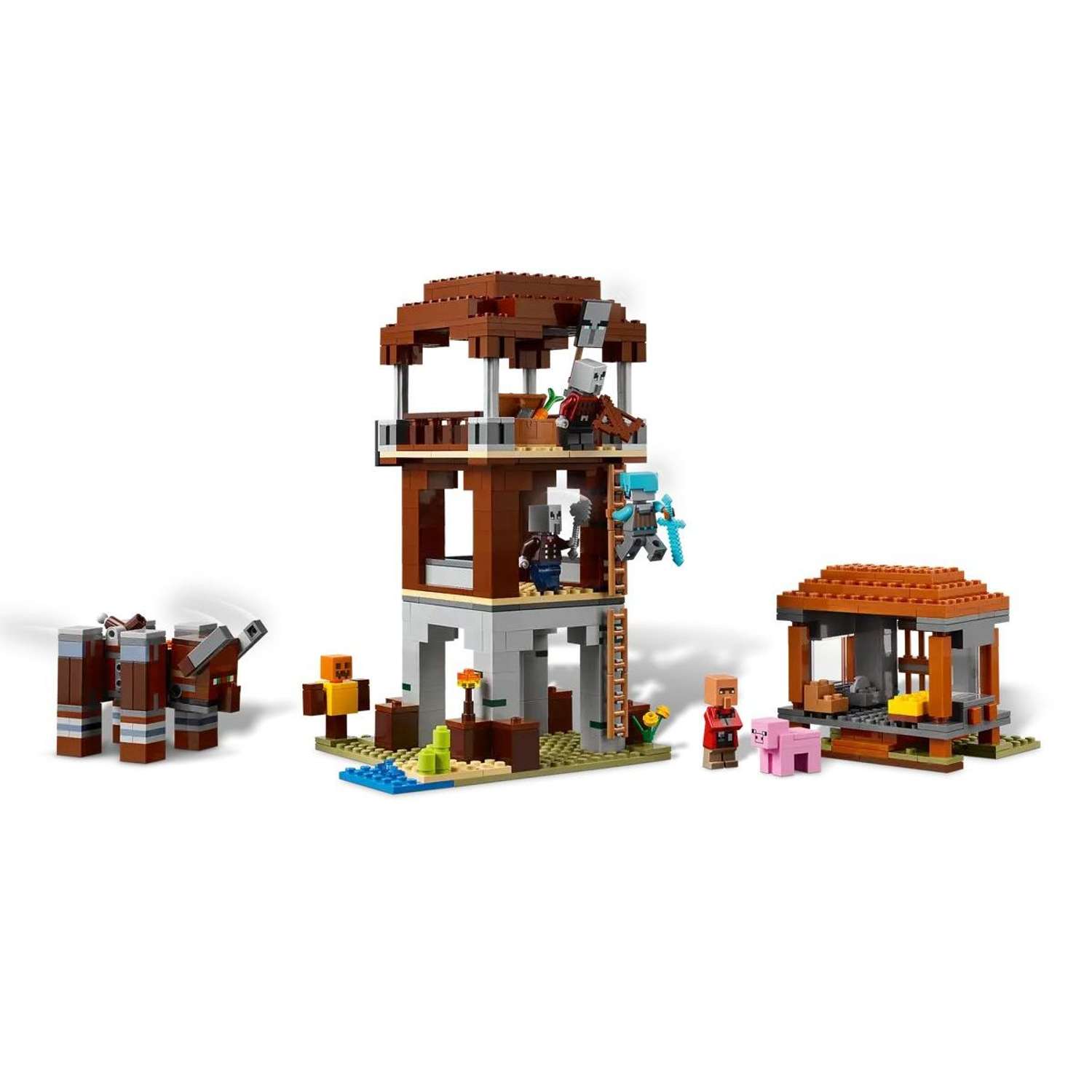 Конструктор LEGO Minecraft Форпост мародеров 665 дет. - фото 3
