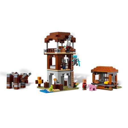 Конструктор LEGO Minecraft Форпост мародеров блочный