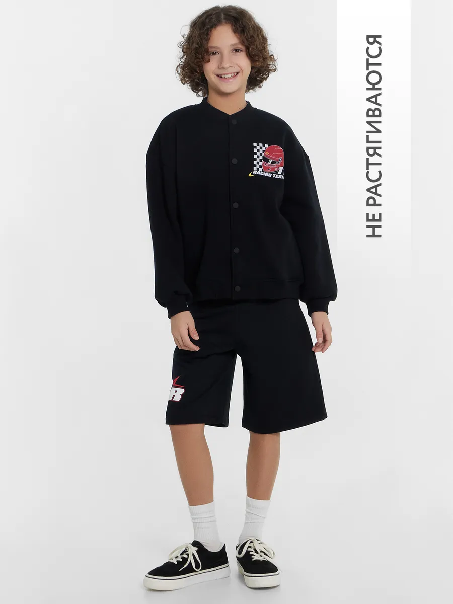 Шорты Mark Formelle (Марк Формэль) 133355/черный +печать - фото 3