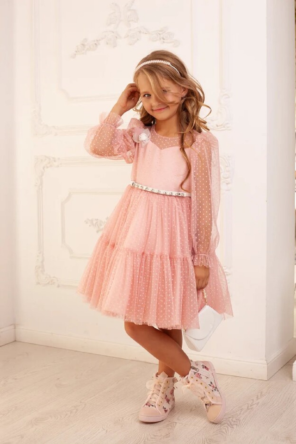 Платье Lila Style мирабелла пудра - фото 1