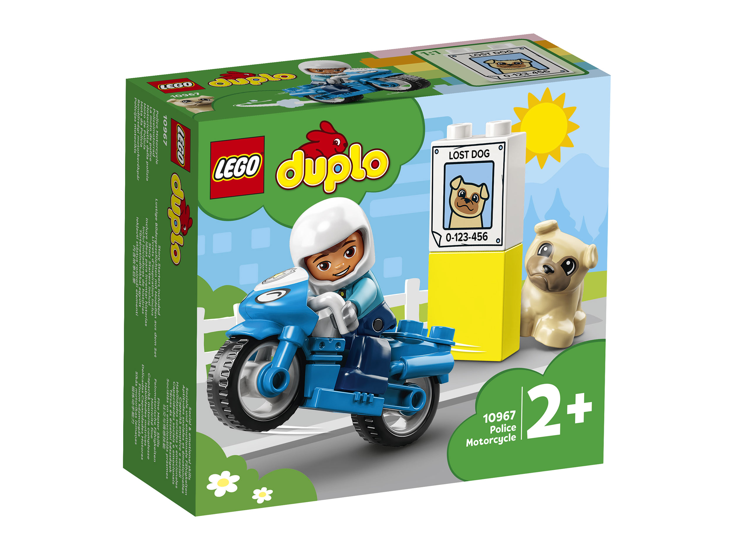 Конструктор LEGO DUPLO Town Полицейский мотоцикл 5 дет. - фото 7