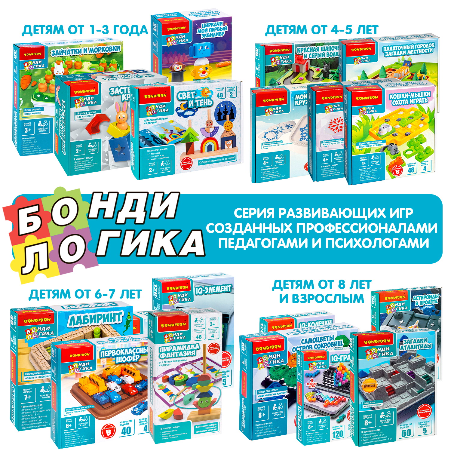 Настольная игра Bondibon логическая ПИРАМИДКА ФАНТАЗИЯ - фото 11