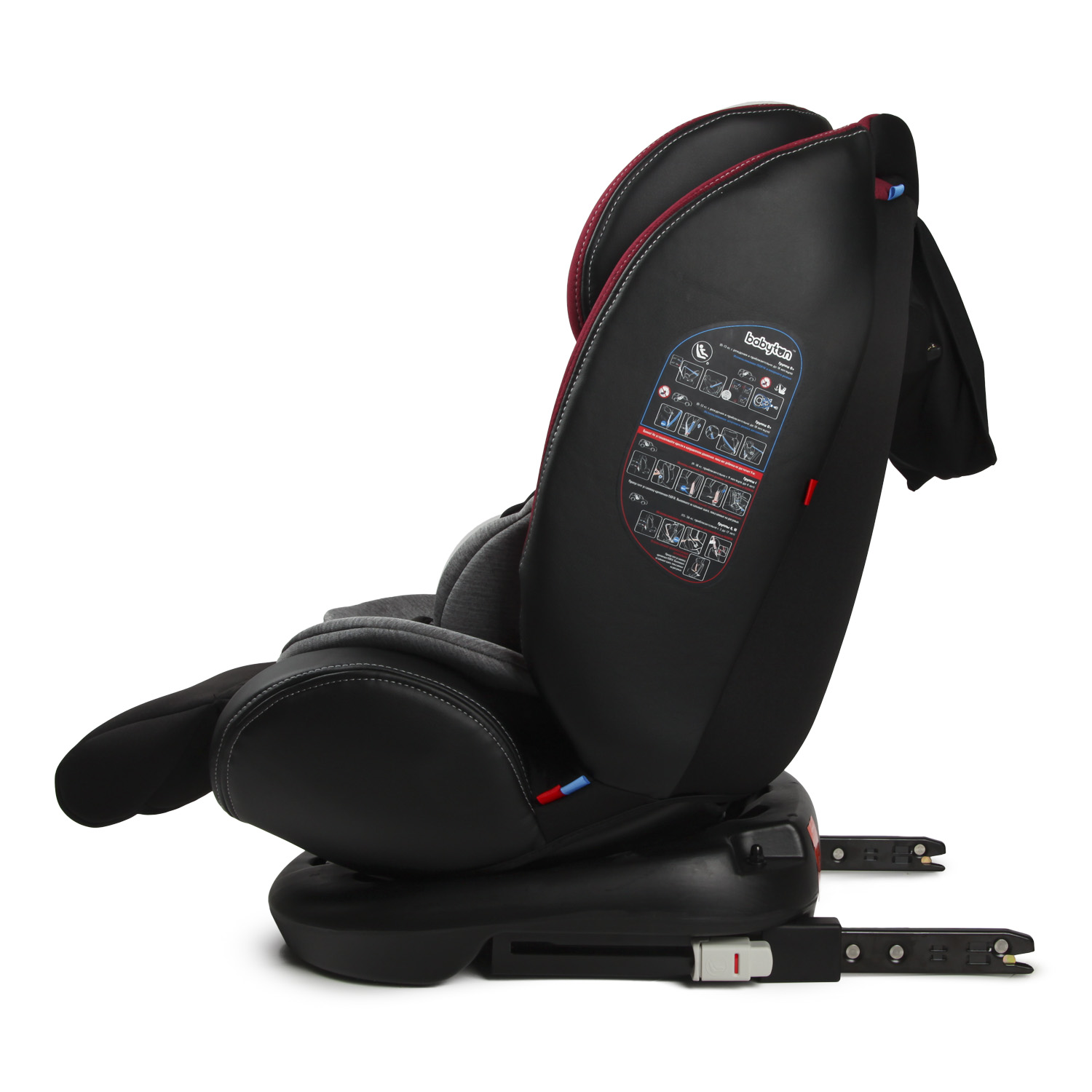 Автокресло Babyton Multi-Stage Black-Red Isofix 0+/1/2/3 (0-36 кг) - фото 16