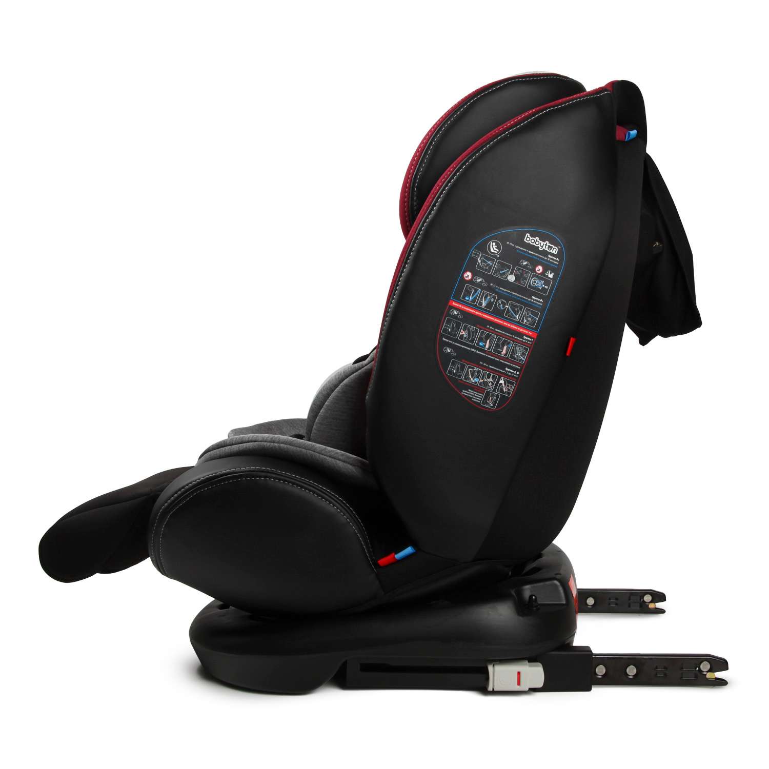 Автокресло Babyton Multi-Stage Black-Red Isofix 0+/1/2/3 (0-36 кг) - фото 16
