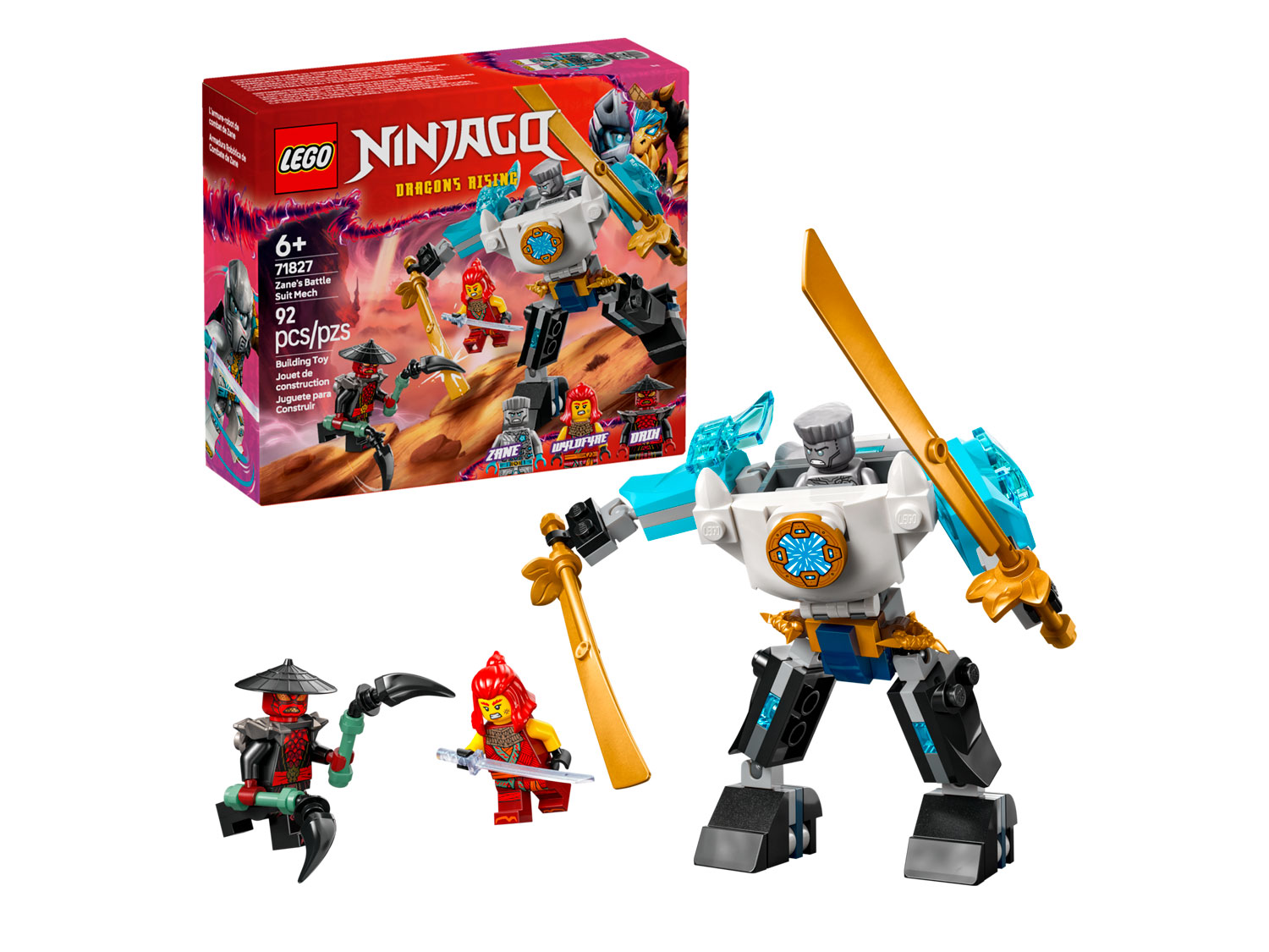 Конструктор LEGO NINJAGO Боевой робот Зейна 92 дет. - фото 1