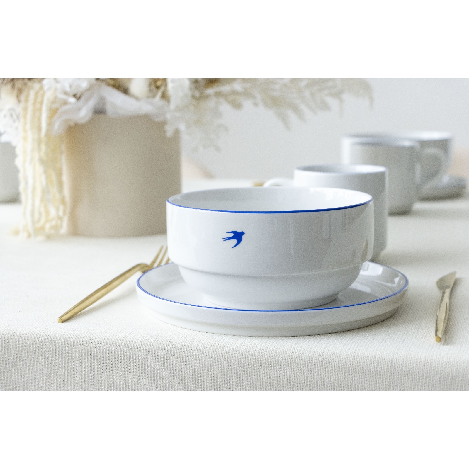 Глубокая тарелка Sima-Land Ласточка 14.6 х 7 5 см - фото 2