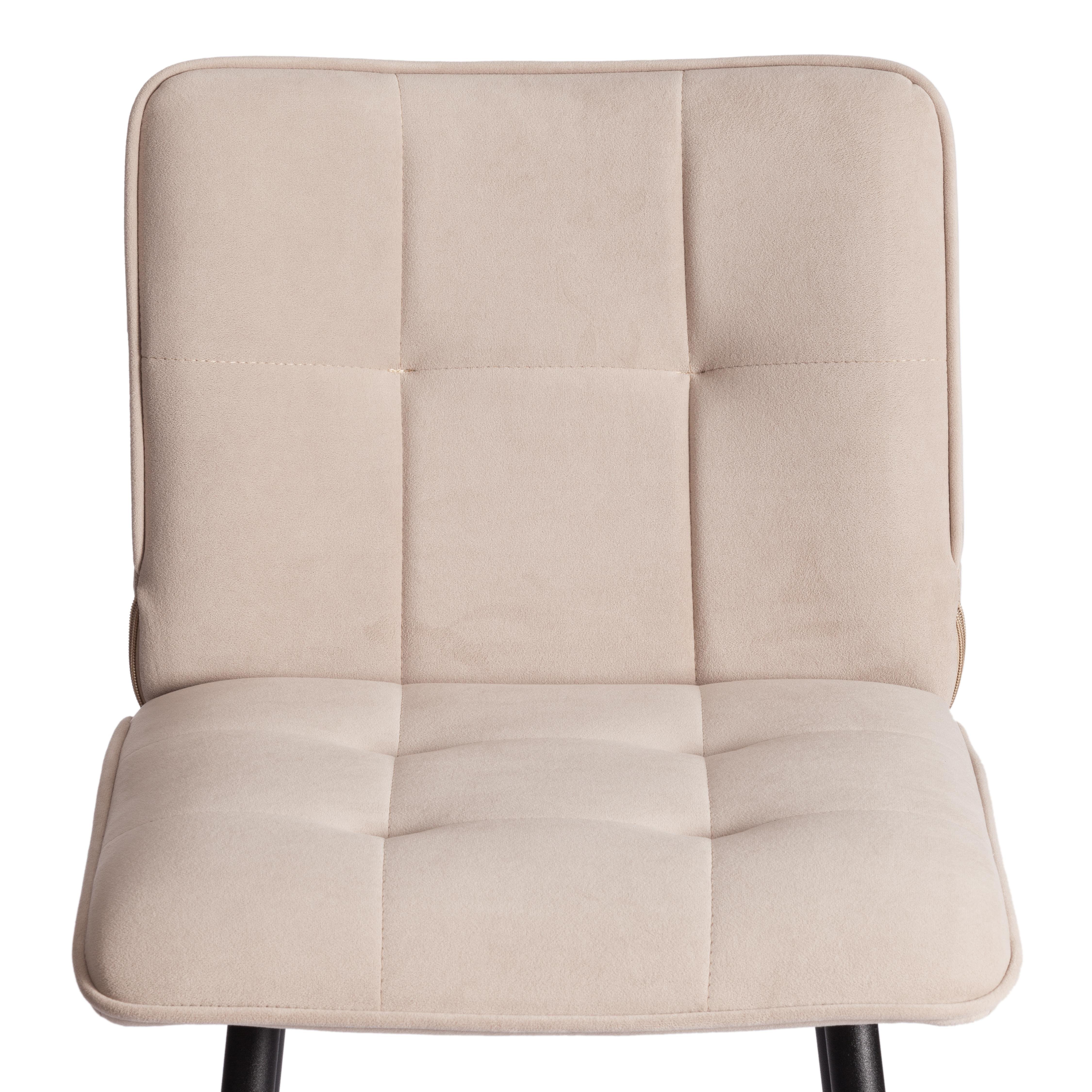 Стул TETCHAIR Bari велюр бежевый - фото 7