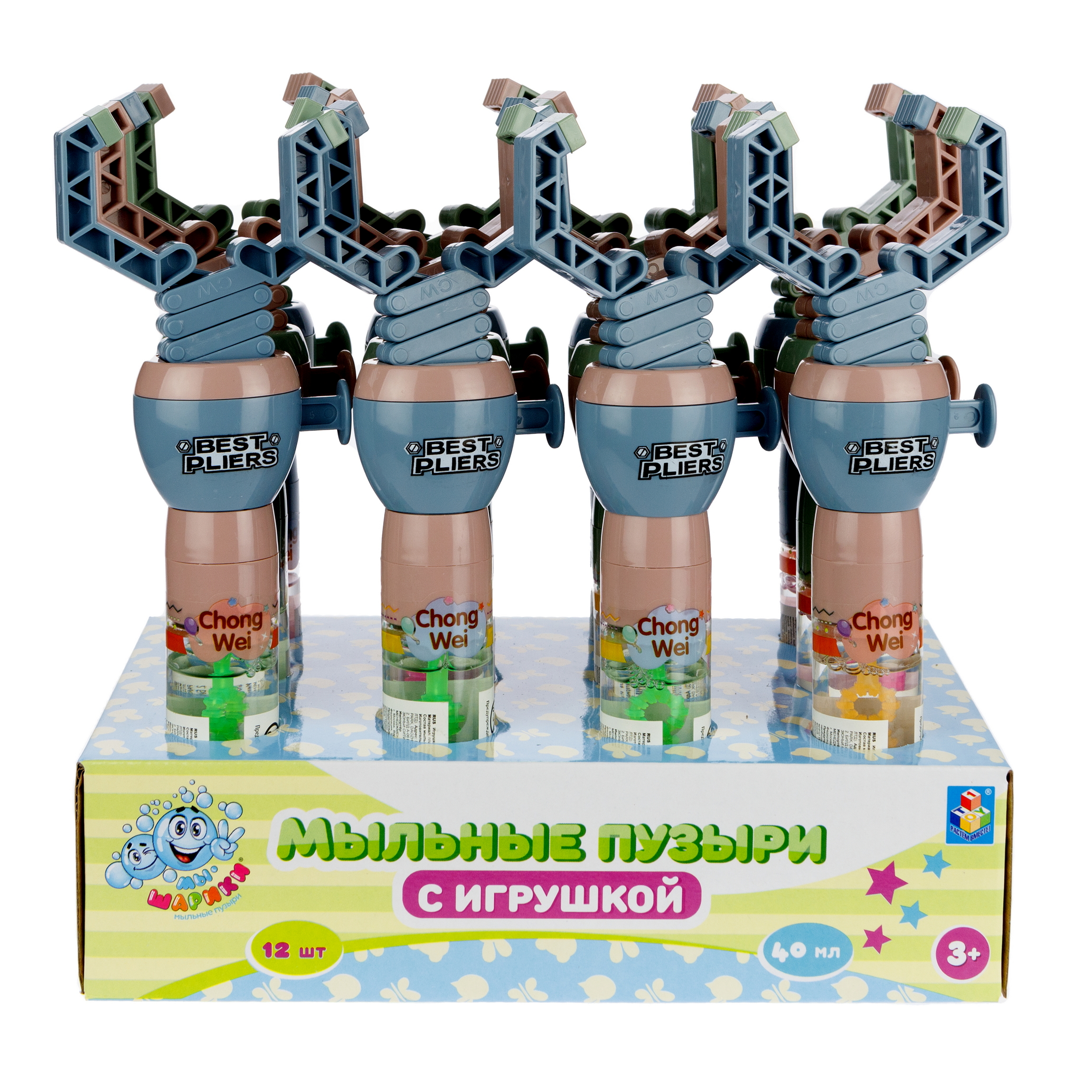 Мыльные пузыри 1TOY набор 12 штук - фото 17