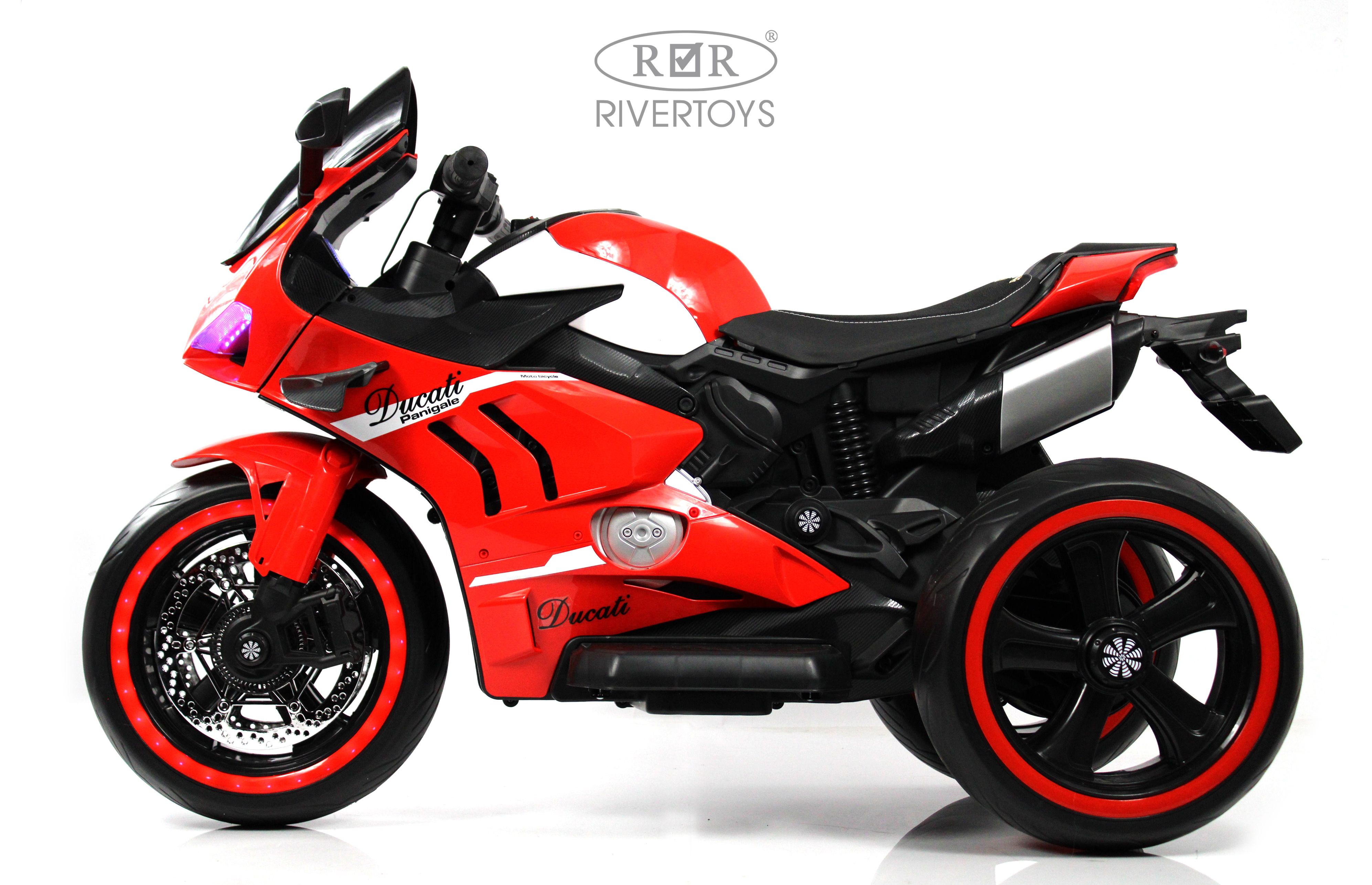 Электромотоцикл RIVERTOYS М777БХ-RED - фото 16