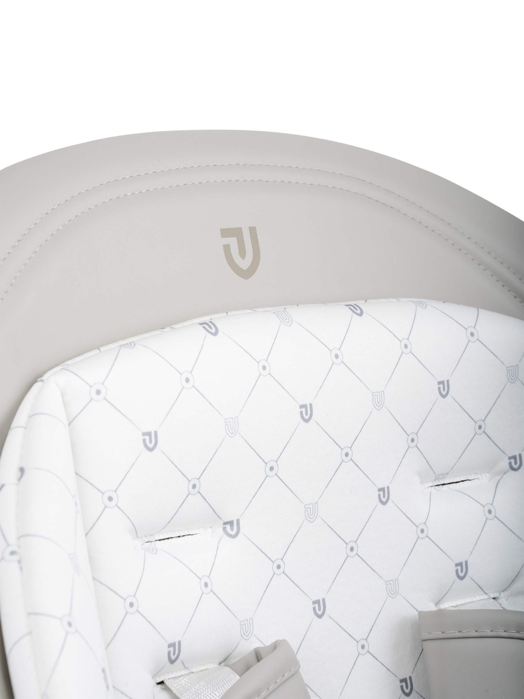 Стульчик для кормления JOVOLA Muza с функцией электрокачели серый - фото 14