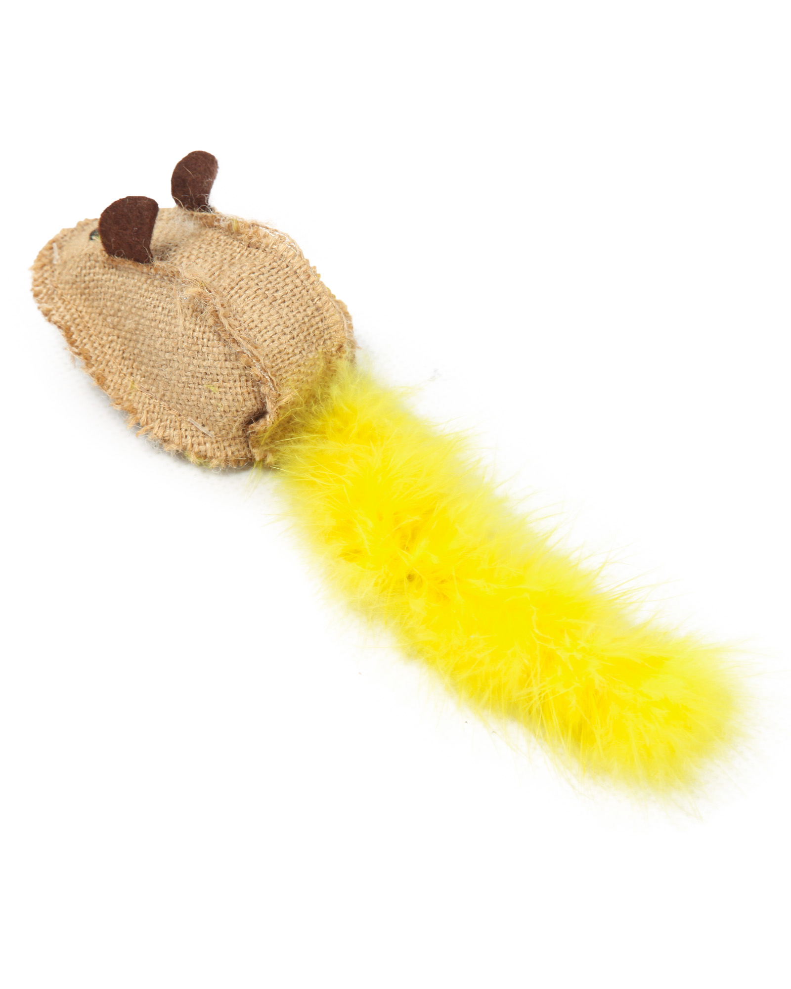 Игрушка для кошек Barbaks Мышка с цветным пером и кошачьей мятой 20см - фото 6