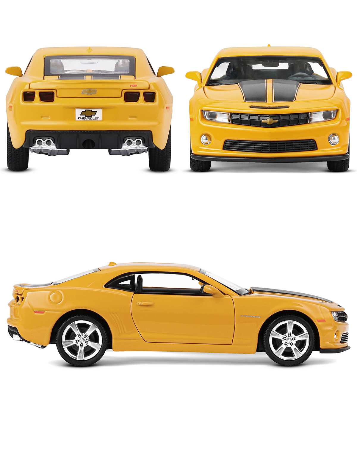 Автомобиль АВТОпанорама Chevrolet Camaro SS 1:32 JB1251155 - фото 7