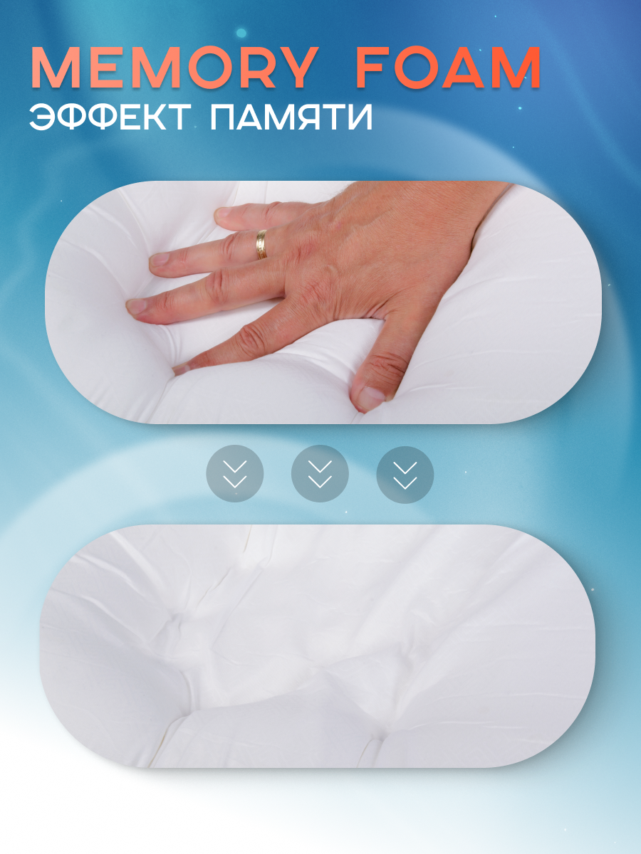 Подушка Beautynomy 35х50 см высота 10 см гипоаллергенная - фото 7