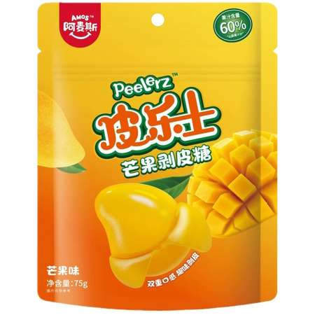 Конфеты AMOS жевательные с соком манго 75г