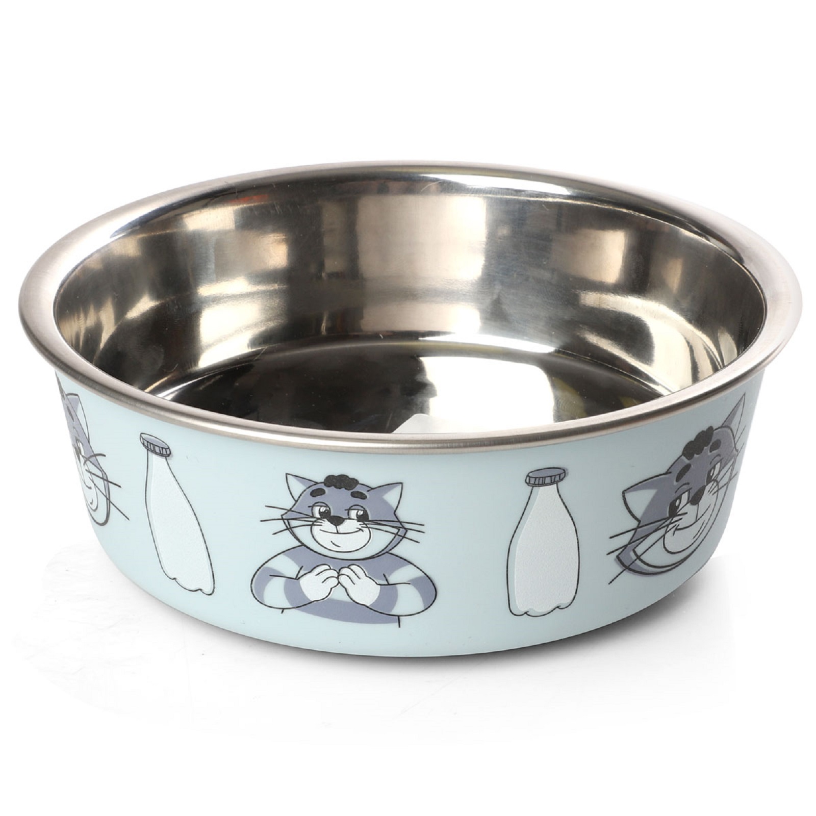 Миска для животных Triol Матроскин металлическая на резинке 0.25л - фото 1
