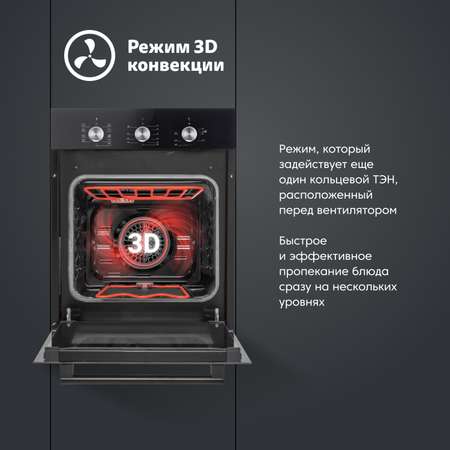 Электрический духовой шкаф Simfer Simfer черный