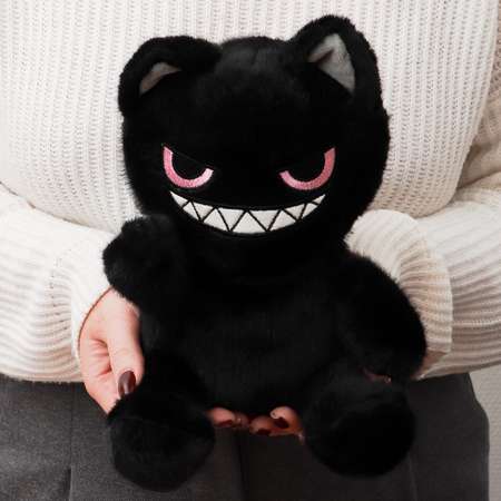 Игрушка мягкая ЭВРИКА Кот Хулиган черный