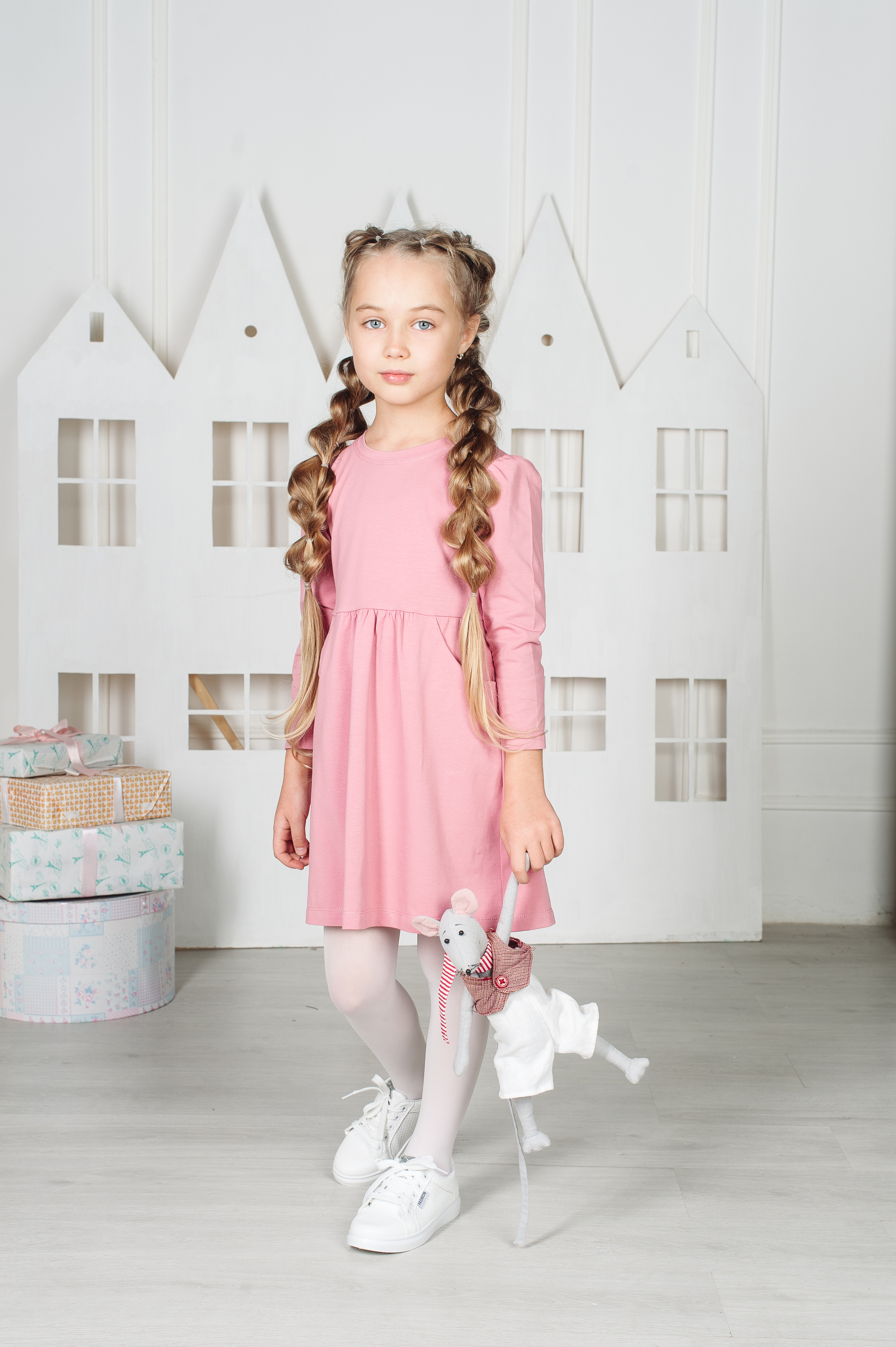 Платье MiloTa ПК02/пудровый - фото 7