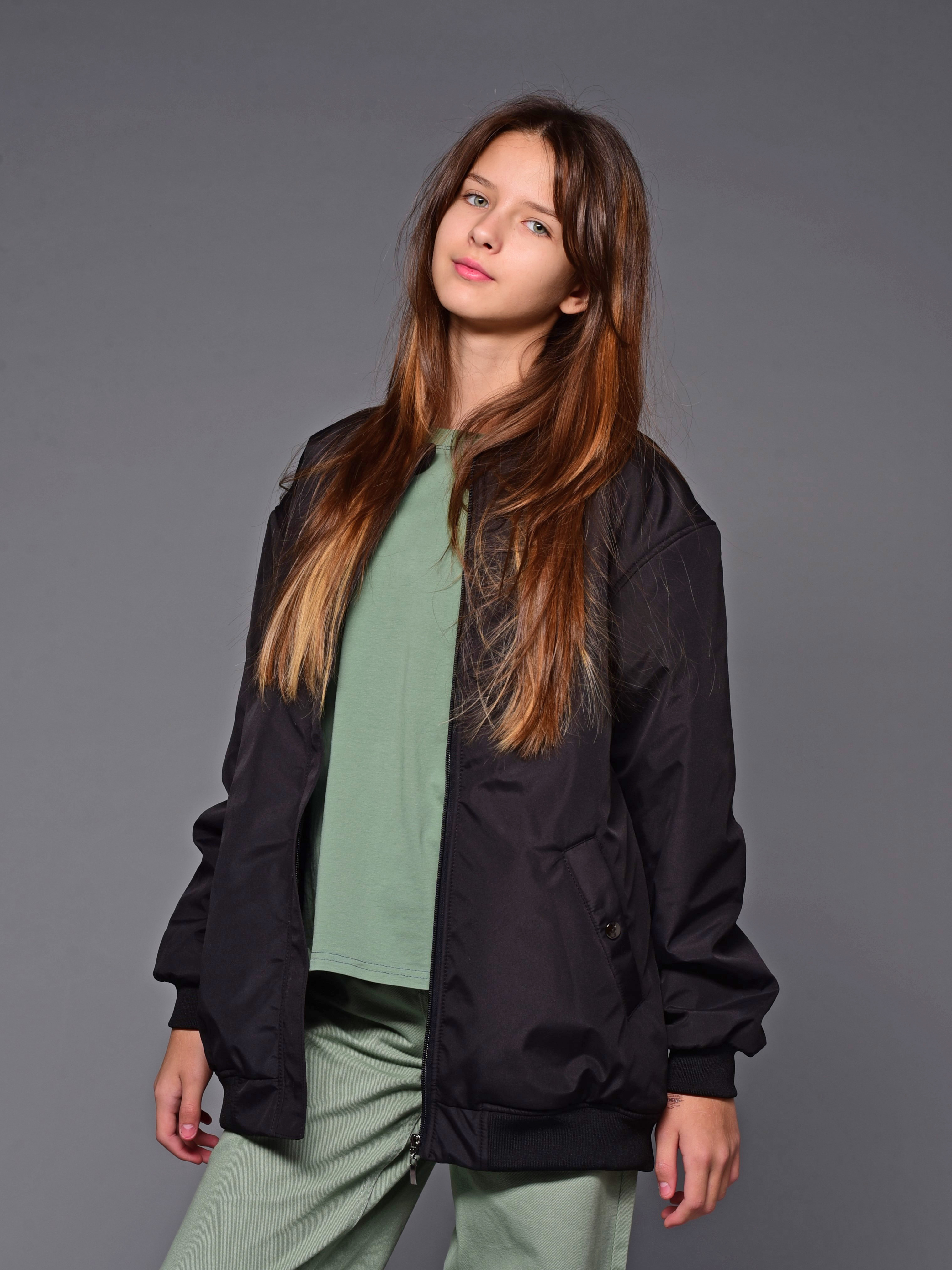 Бомбер Аврора 1043-Д/черный - фото 1