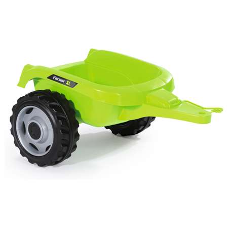 Каталка Smoby Трактор педальный XL с прицепом пятнистый 710113-МП