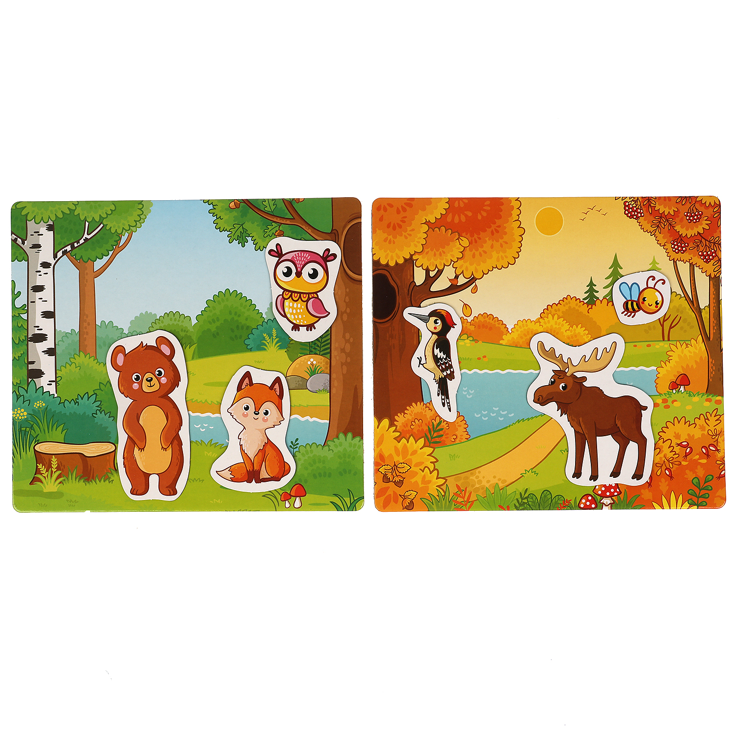 Настольная игра Умные игры Лесные животные - фото 2